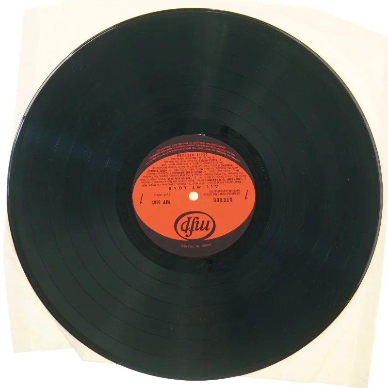 Cliff Richard, all my love fra Mfp (str. 30 cm)