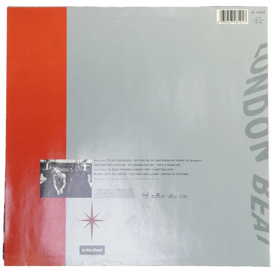 Londonbeat - In the Blood LP fra RCA