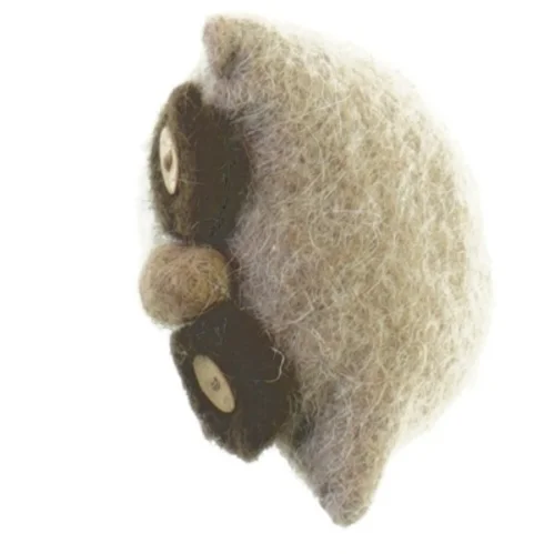 Bamse ugle i filt (str. 12 x 10 cm)