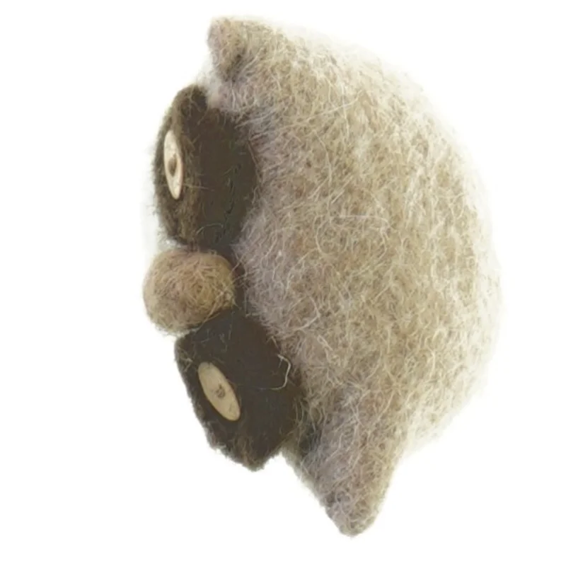Bamse ugle i filt (str. 12 x 10 cm)