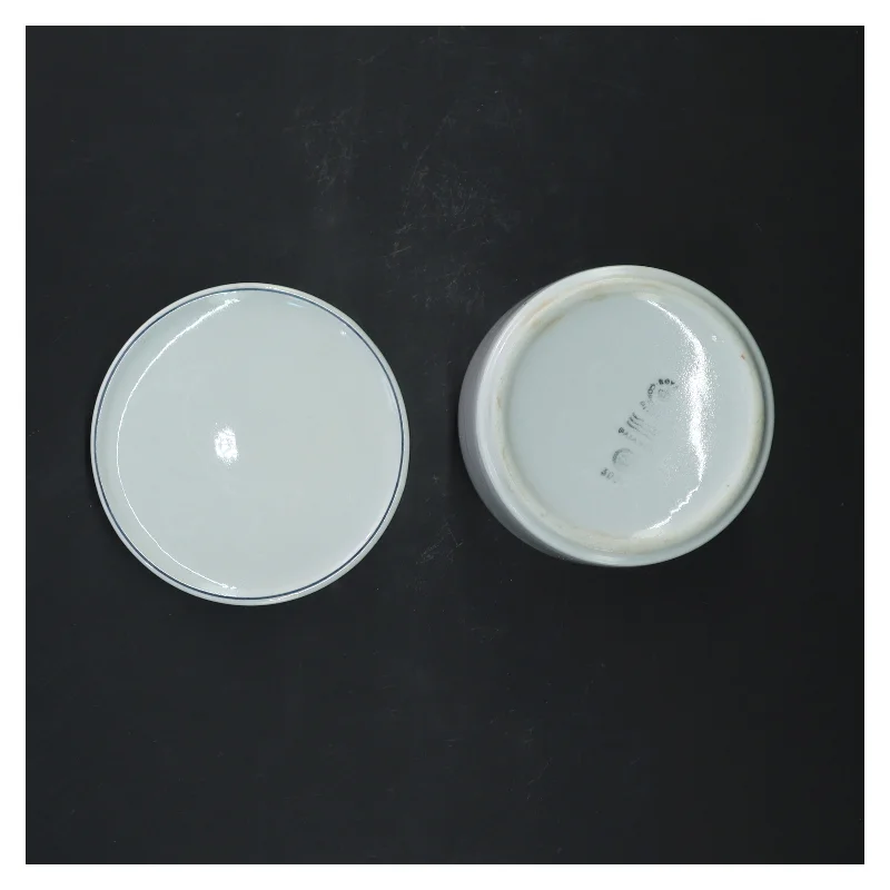 Keramikkrukke med låg fra Royal Copenhagen (str. 8x9 cm)