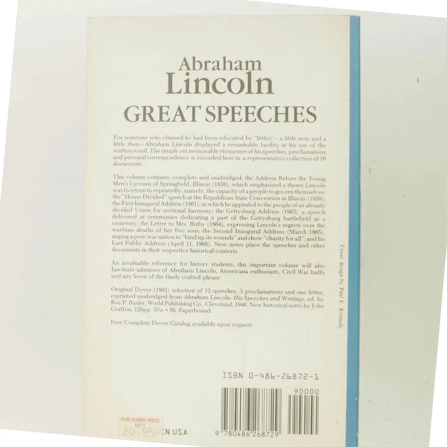 Great Speeches af Abraham Lincoln (Bog)