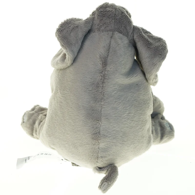 Grå plyselefant fra IKEA (str. 30 x 33 cm)
