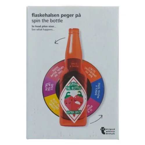 Flaskehalsen pejer på fra Tiger (str. 18x12,5 cm)