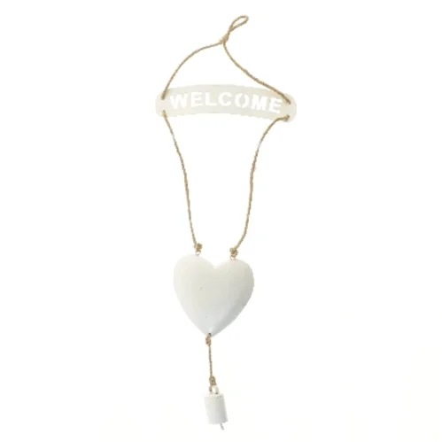 Velkommen dekoration med hjerte (str. 66 cm)