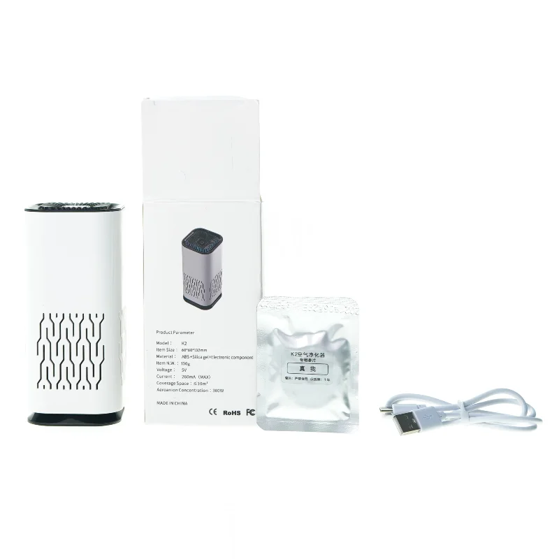 Portable air purifier fra K 2 (str. 13 x 6 x 6 cm)