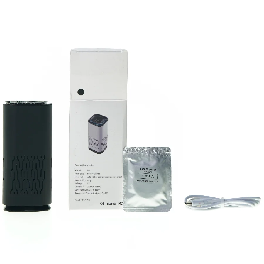 Portable air purifier fra K 2 (str. 13 x 6 x 6 cm)