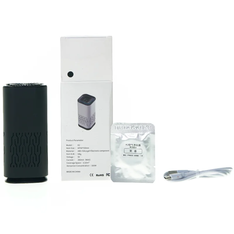 Portable air purifier fra K 2 (str. 13 x 6 x 6 cm)