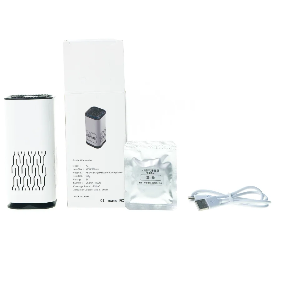 Portable air purifier fra K 2 (str. 13 x 6 x 6 cm)