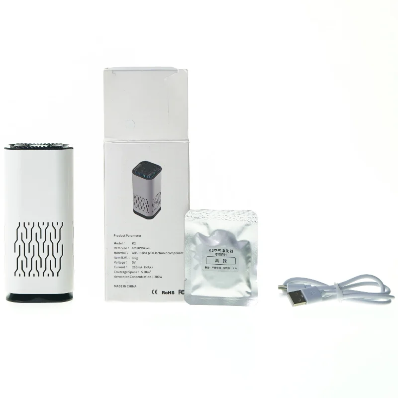 Portable air purifier fra K 2 (str. 13 x 6 x 6 cm)
