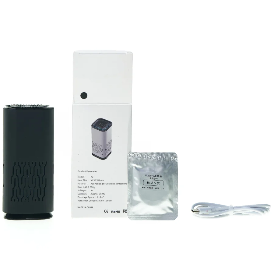 Portable air purifier fra K 2 (str. 13 x 6 x 6 cm)
