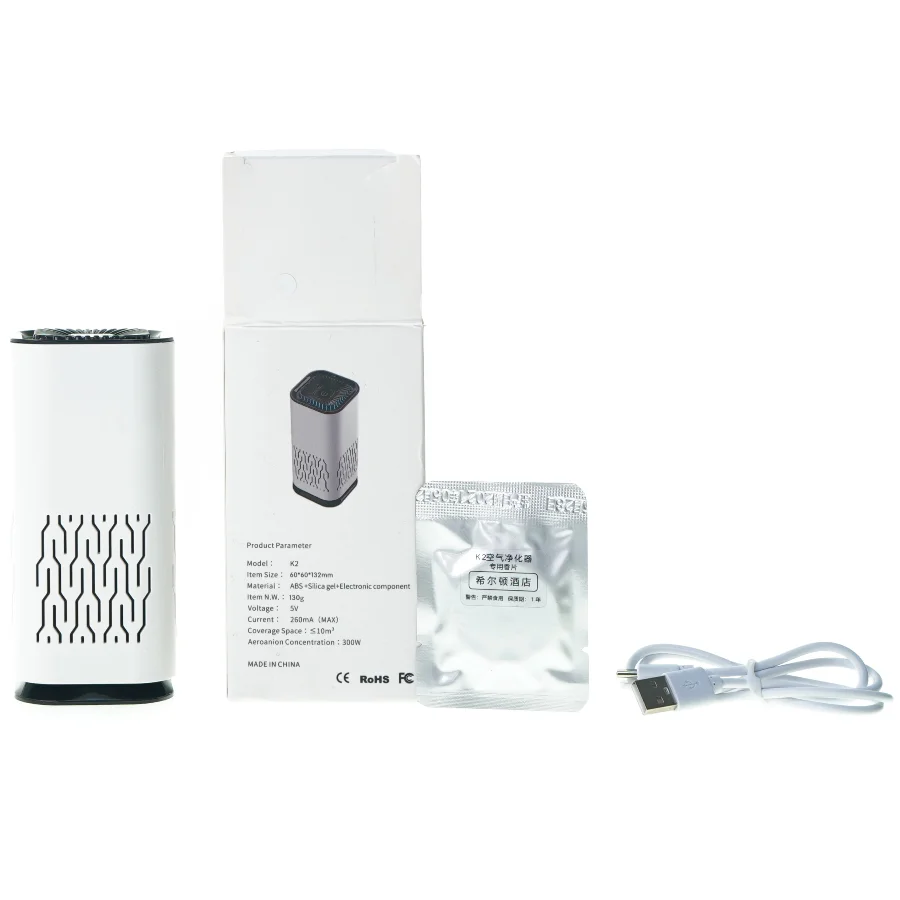 Portable air purifier fra K 2 (str. 13 x 6 x 6 cm)