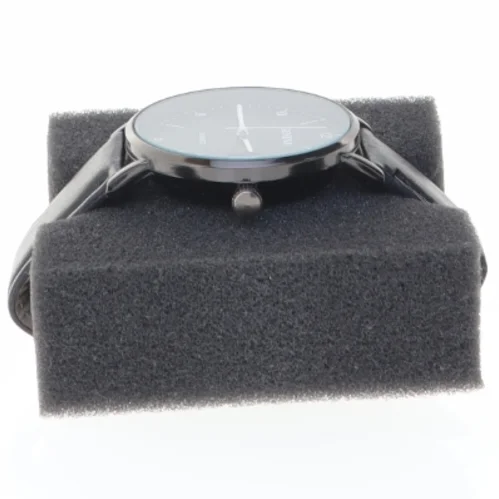 Sort armbåndsur fra Geneva (str. 24 cm)