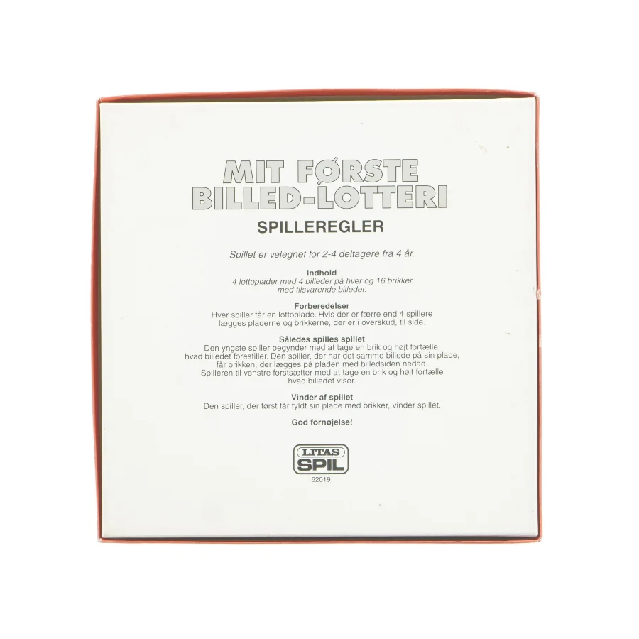 Billedlotteri spil (str. 22,5 x 22,5 x 4,5 cm)
