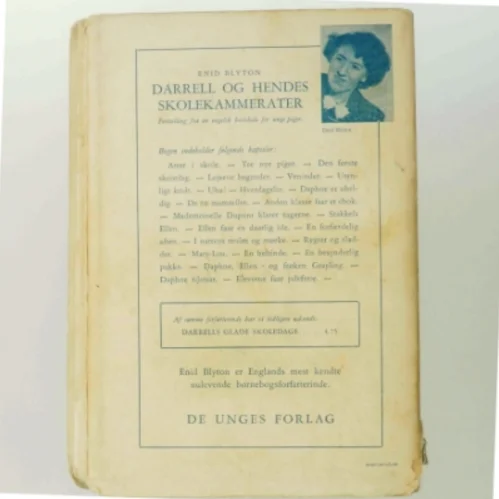 Enid Blyton bog 'Darrell og hendes skolekammerater' fra De Unges Forlag