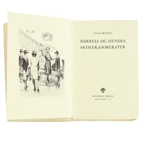 Enid Blyton bog 'Darrell og hendes skolekammerater' fra De Unges Forlag