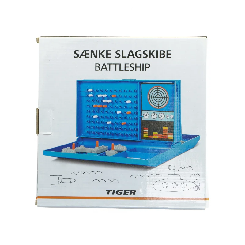 Sænke Slagskibe spil fra Tiger (str. 25 x 19 x 13 cm)