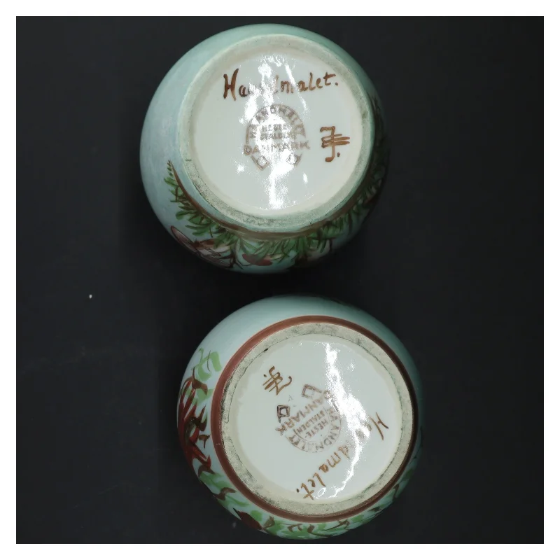 Håndmalede vaser (str. H 16 cm)