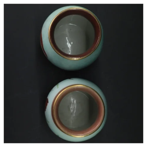 Håndmalede vaser (str. H 16 cm)