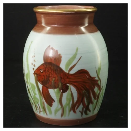 Håndmalede vaser (str. H 16 cm)