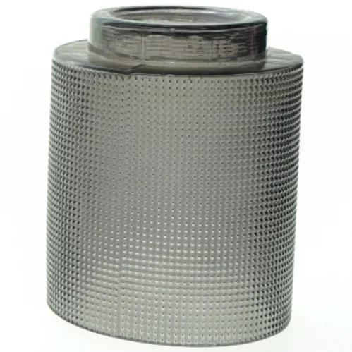 Glas krukke til blomst (str. 14 x 12 cm)