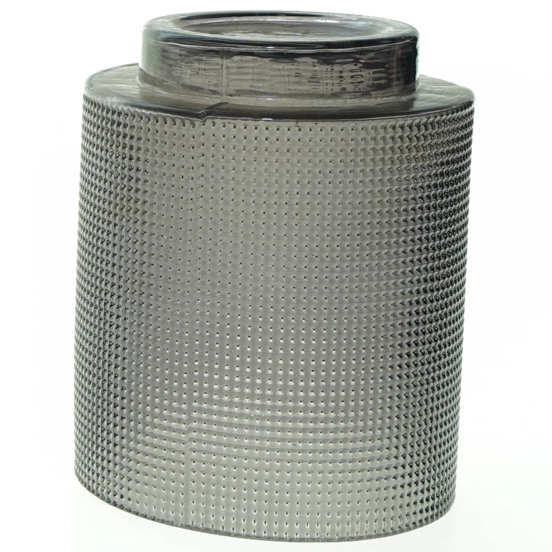 Glas krukke til blomst (str. 14 x 12 cm)