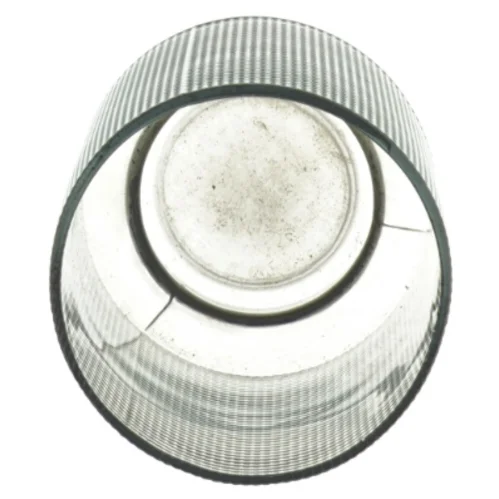 Glas krukke til blomst (str. 14 x 12 cm)