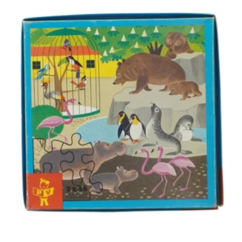 Vintage børnepuslespil (str. 2 x 36. brikker)