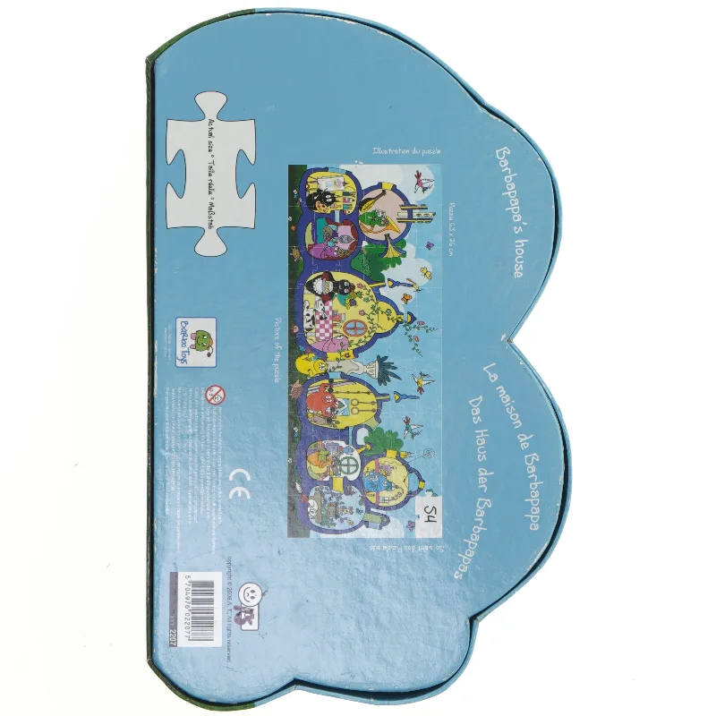 Børnepuslespil i metalæske, barbapapa fra Barbapapa (str. 54 brikker)