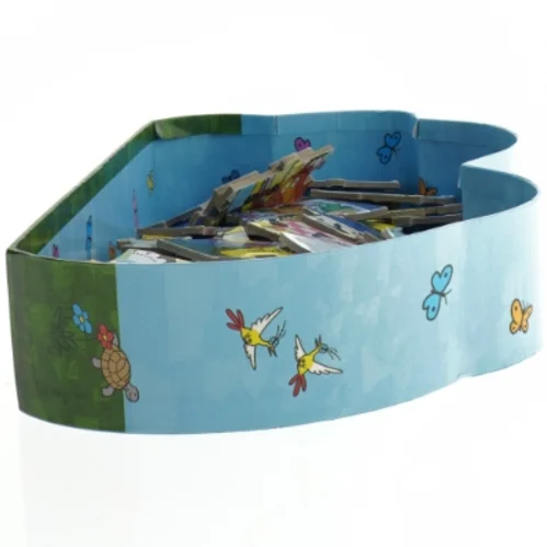 Børnepuslespil i metalæske, barbapapa fra Barbapapa (str. 54 brikker)