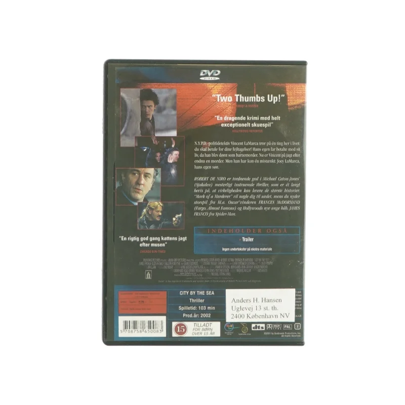 Mark of the murderer med Robert De Niro (DVD)