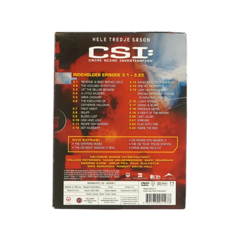 CSI, sæson 3 (DVD)