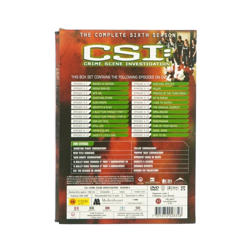 CSI, sæson 6 (DVD)