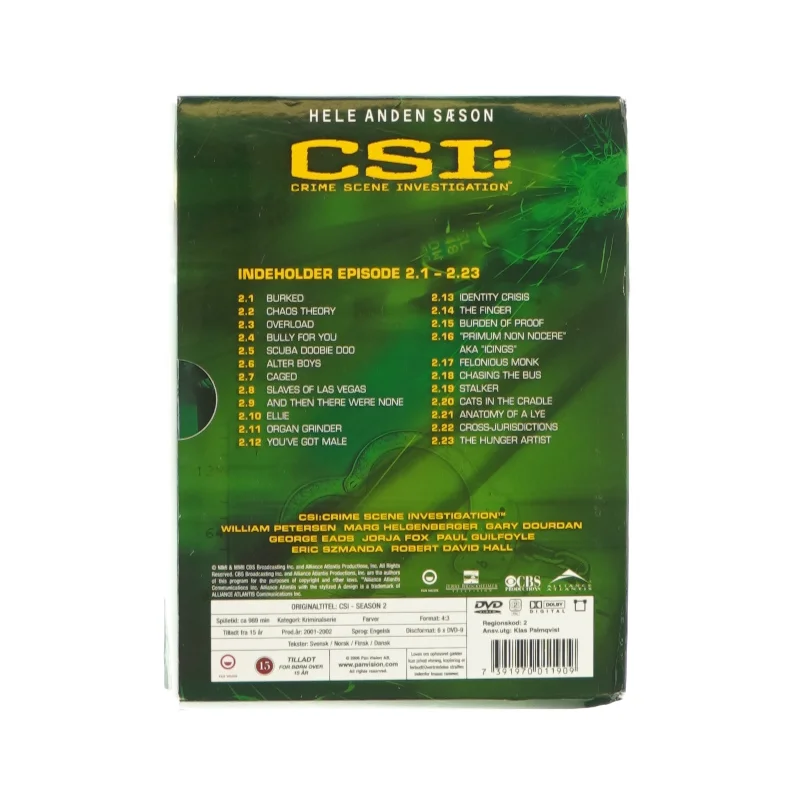 CSI, sæson 2 (DVD)