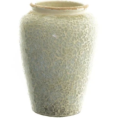 Dekorativ vase med mosaik design (str. 24 cm)
