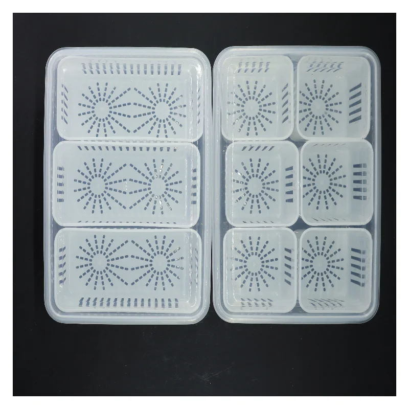 Opbevaringsbeholder med ruminddelinger (str. 22x16 cm)