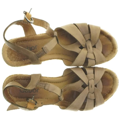 Brune sandaler med kilehæl fra Gabor (str. 38 )