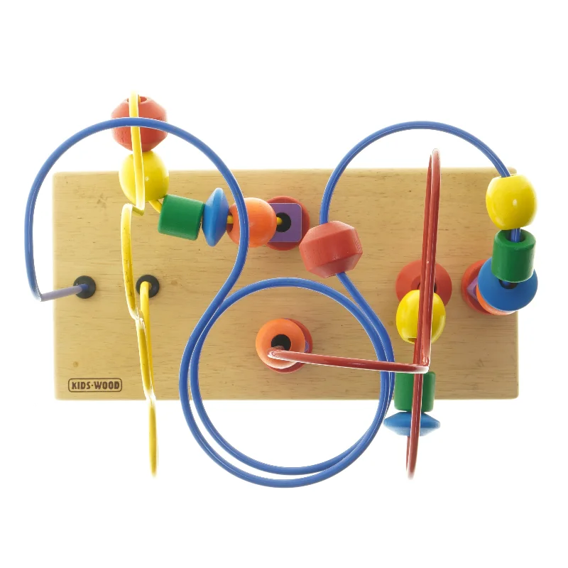 Træperle labyrint legetøj fra Kids Wood (str. 30x29 cm)