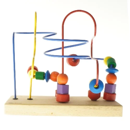 Træperle labyrint legetøj fra Kids Wood (str. 30x29 cm)