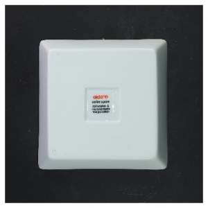 Hvide porcelæn tallerkener fra aida (str. 15x15 cm)