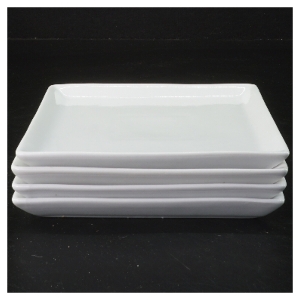 Kvadratiske porcelænstallerkener fra aida (str. 15x15 cm)