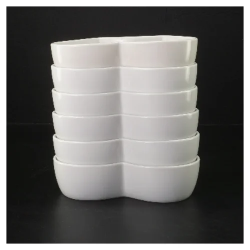 Sæt med porcelænsskåle (str. 6 styk, 16x12x4 cm)