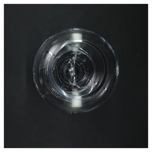 Lysestage i glas (str. 15 cm)