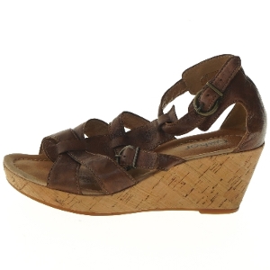 Brune læderkilesandaler fra Gabor (str. 39 )