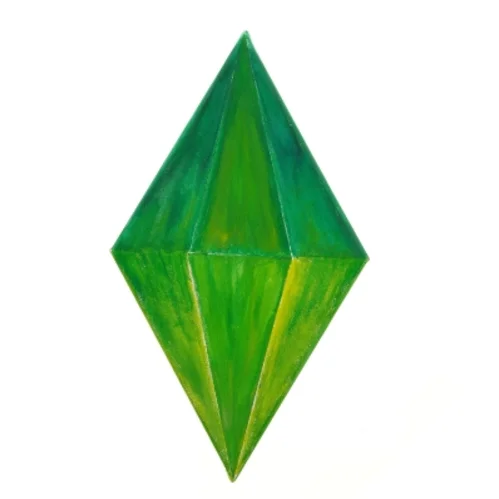 Abstrakt maleri på lærred (str. 52 x 30 cm)