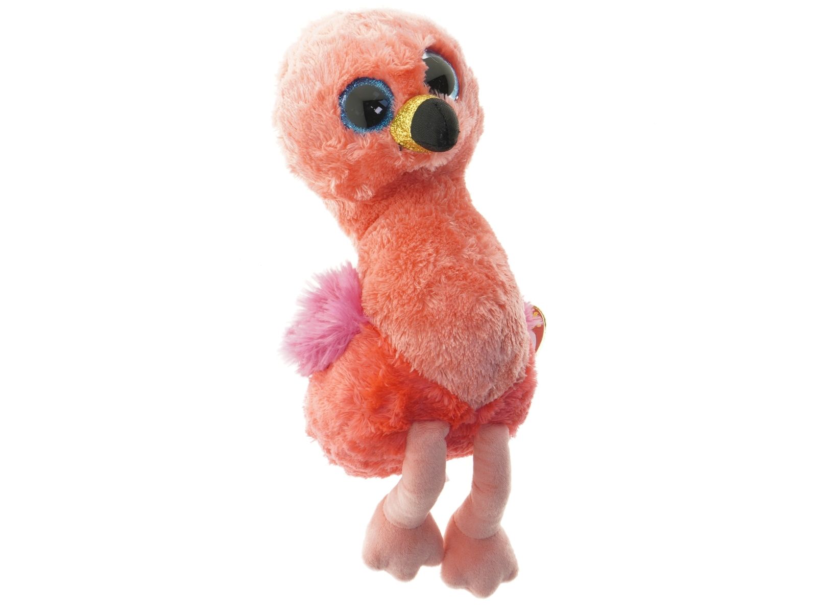 Plys flamingobamse (str. 34x16 cm)