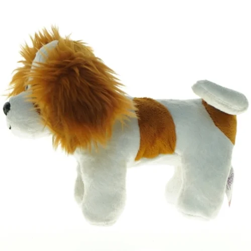 Hvid og brun plysløve fra Our Generation (str. 18 x, 14 cm)