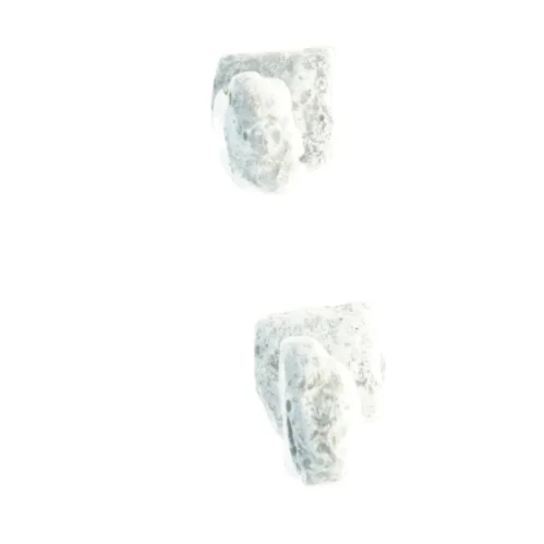 Gipsskulptur af torso - 2 stk (str. 14,5 x, 6 cm og 15 x 6 cm)