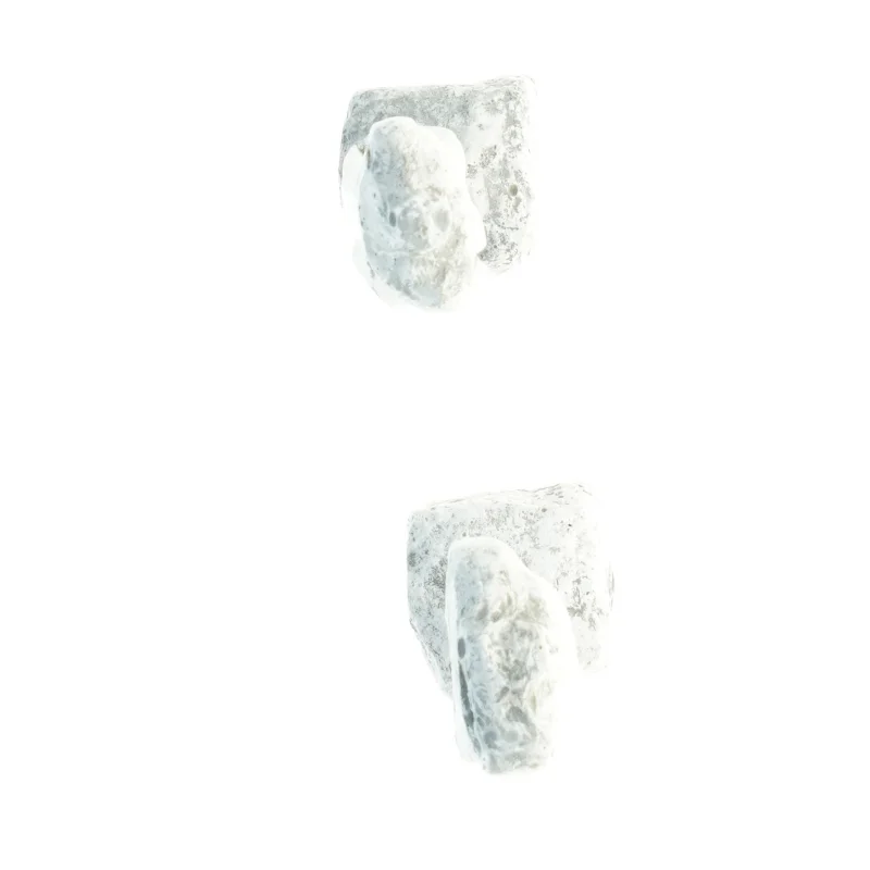 Gipsskulptur af torso - 2 stk (str. 14,5 x, 6 cm og 15 x 6 cm)