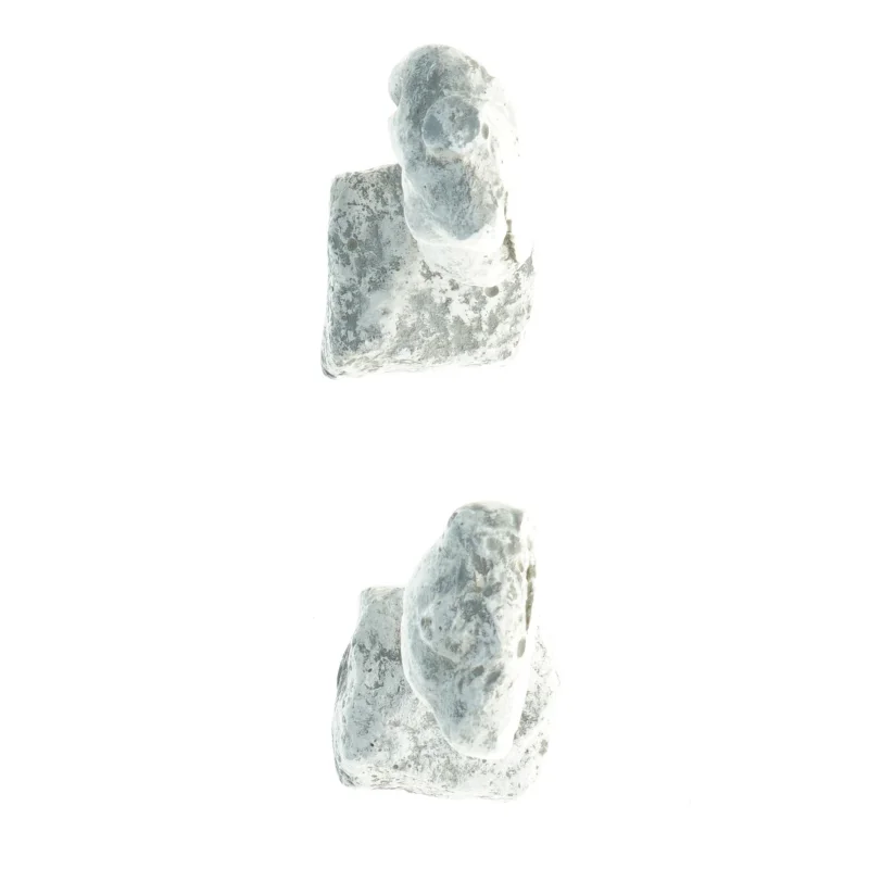 Gipsskulptur af torso - 2 stk (str. 14,5 x, 6 cm og 15 x 6 cm)